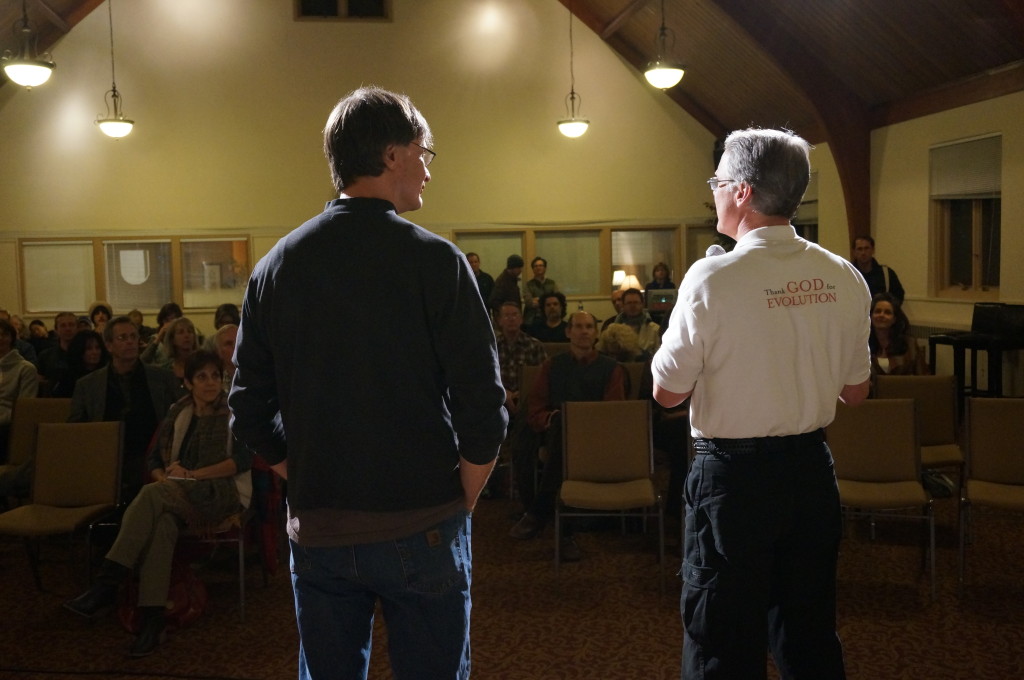 Jeff Salzman and Michael Dowd at The Integral Center last night