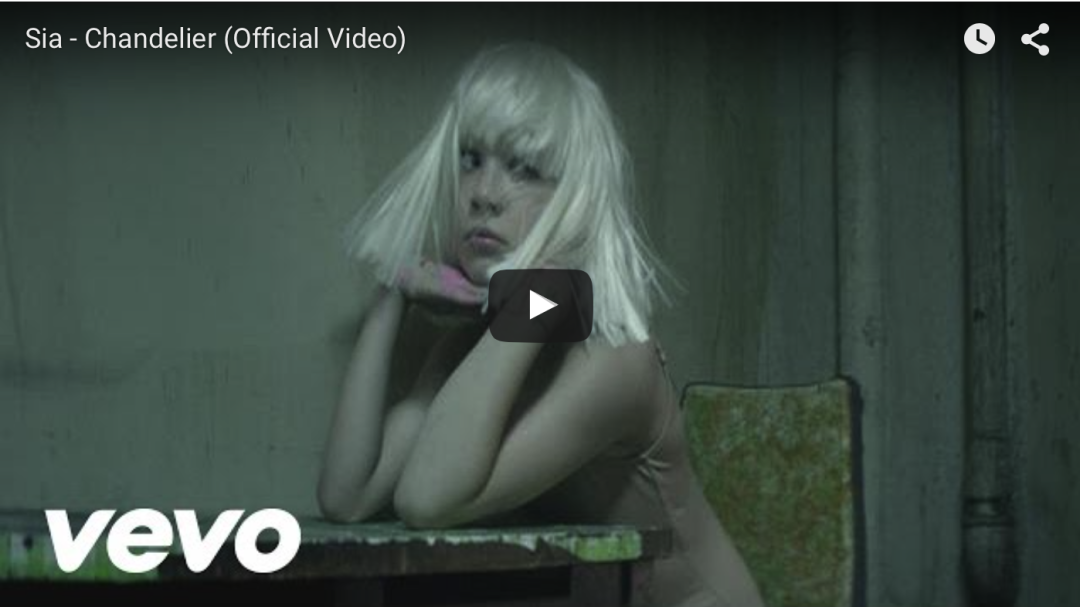 Integral art alert! “Chandelier” by Sia and Maddie Ziegler