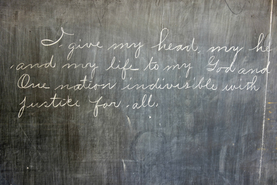 Oklahoma school replaces chalkboards, finds 98 year old lessons hidden behind them