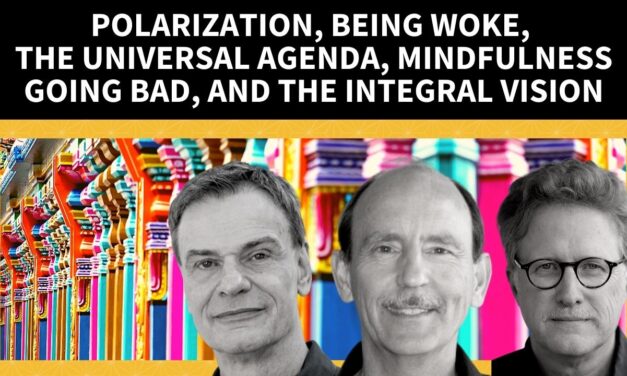 Polarization, Being Woke, the Universal Agenda, Mindfulness Going Bad, and the Integral Vision
